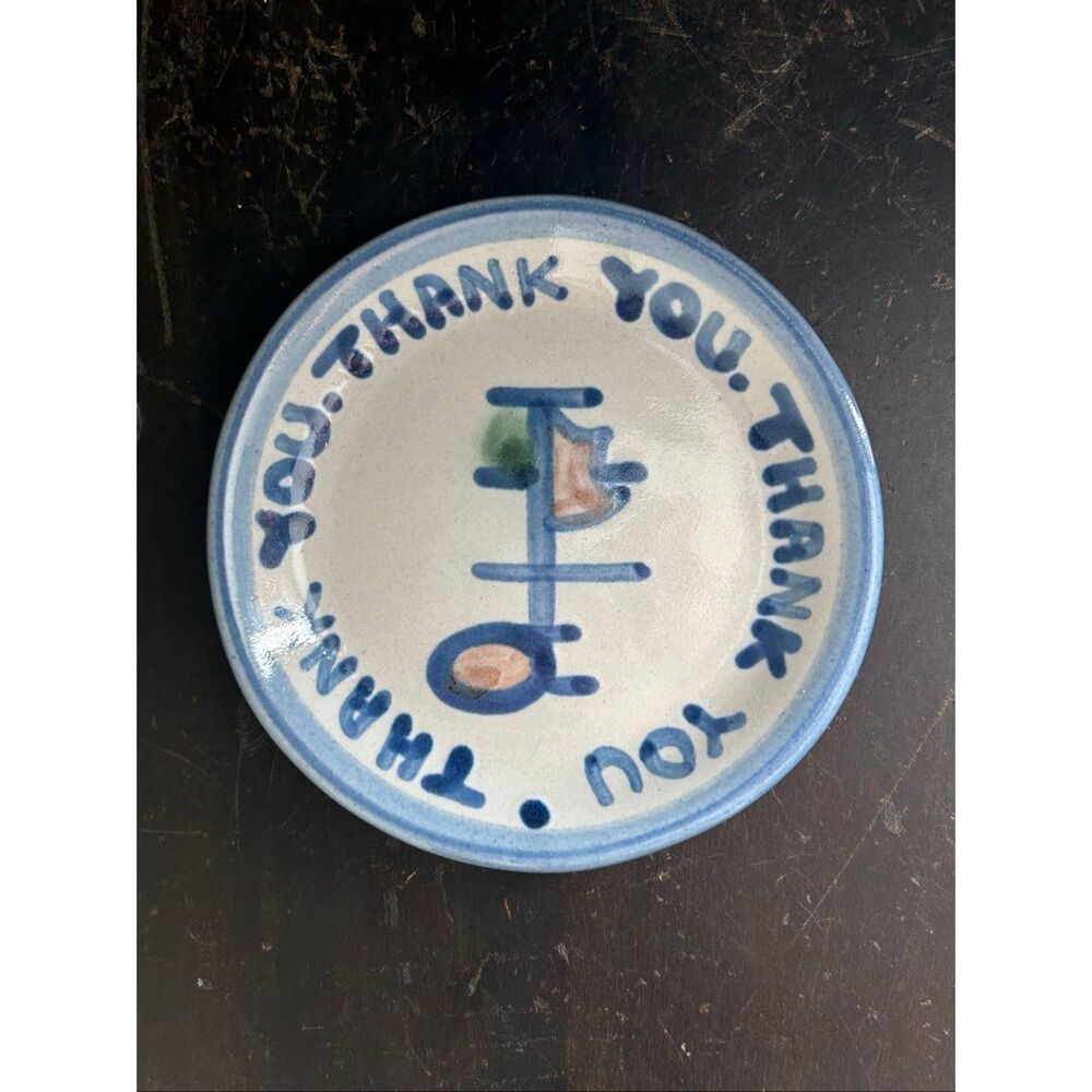 M. A. Hadley Thank You Trinket Dish Spoon Rest